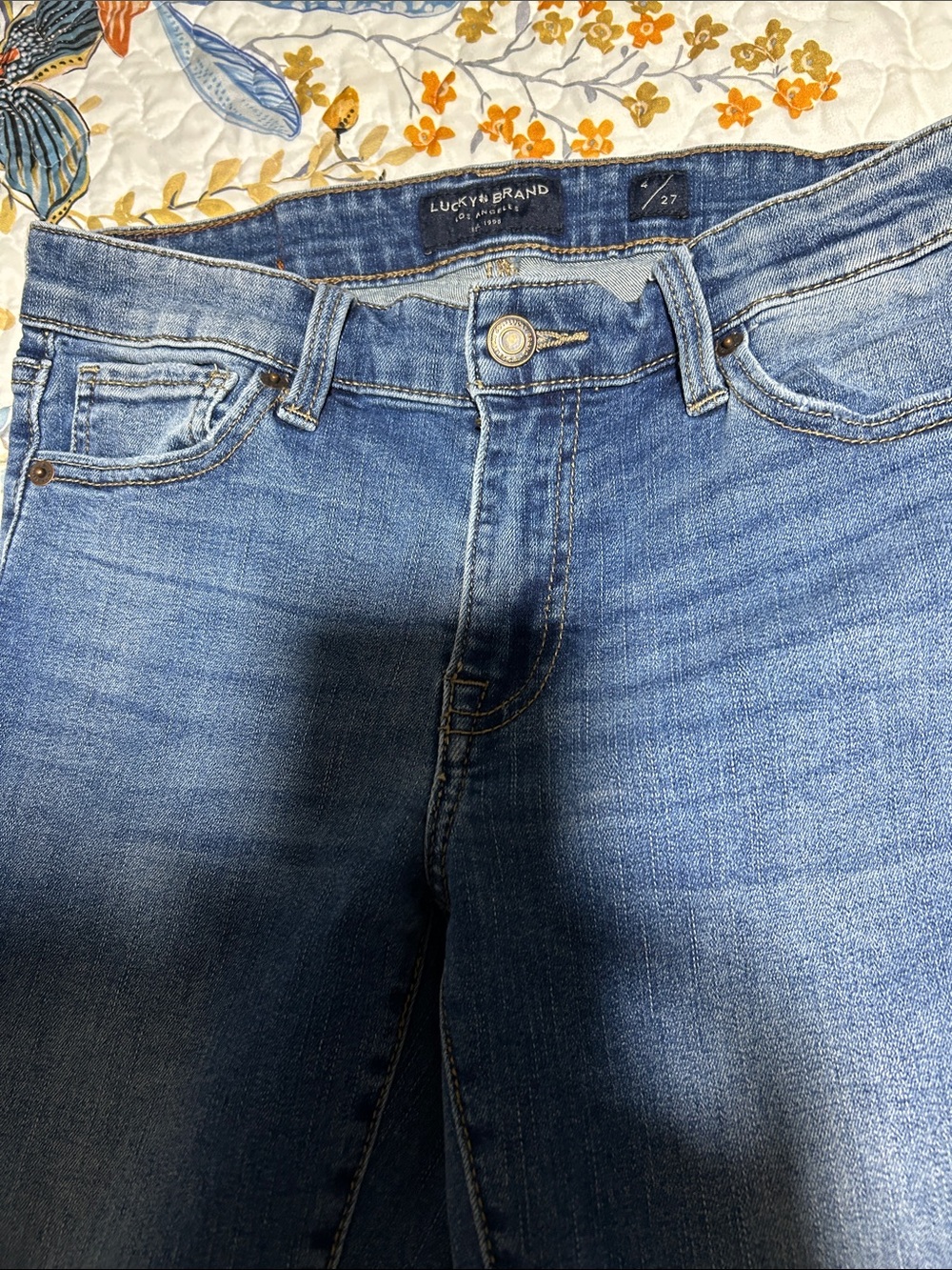 Lucky Brand Women's Light-Mid Blue Skinny Jeans